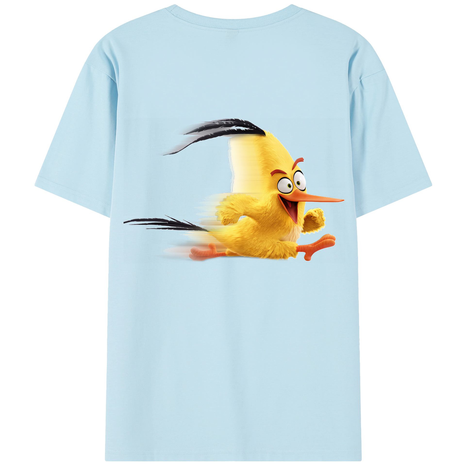 （画像用） Angry Birds アングリーバード 綿100％半袖Tシャツ（背面プリント）